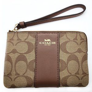 Coach Wristlet with Corner Zip. Brand new!